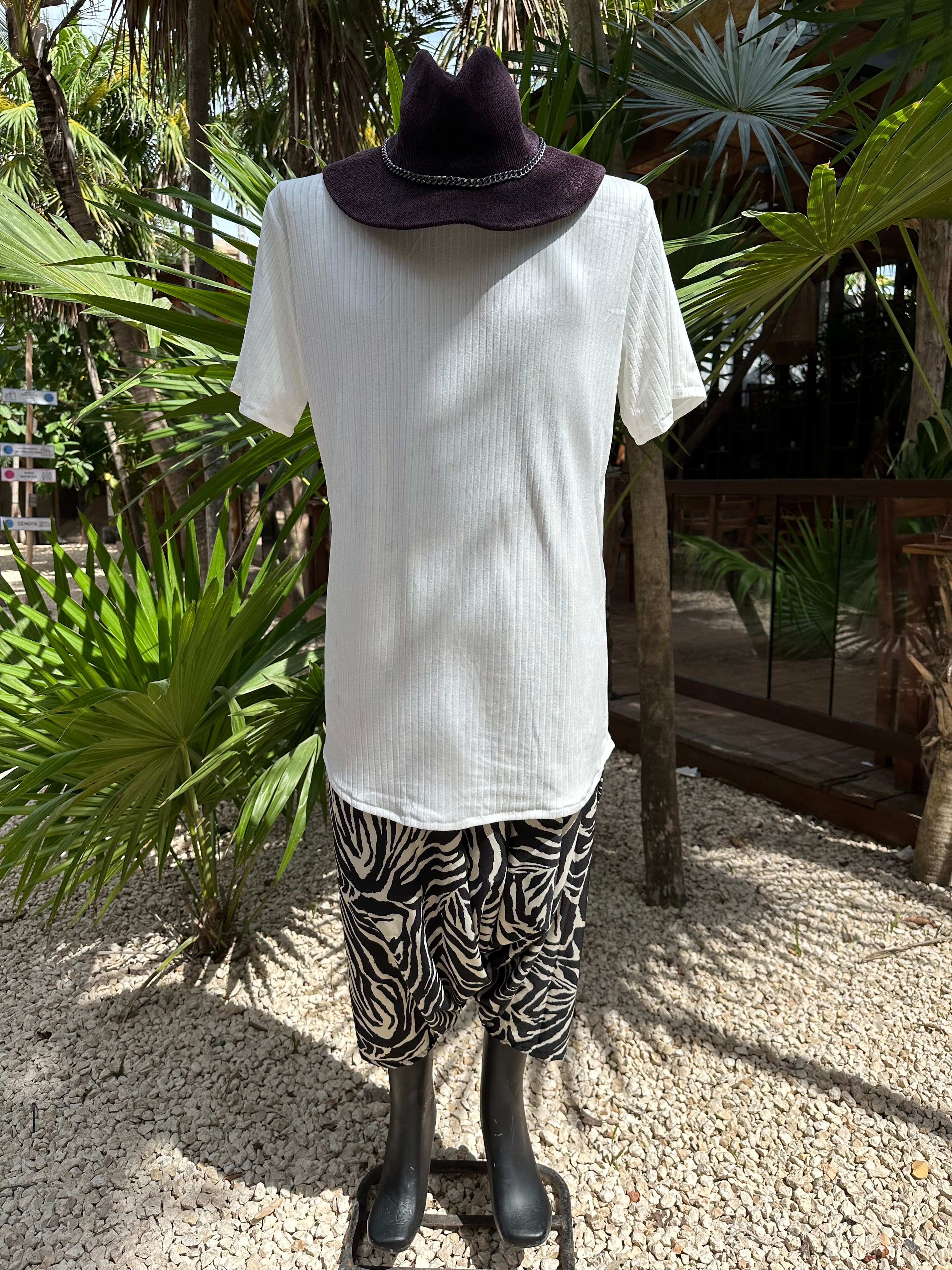 Pantalón Capri Cebra